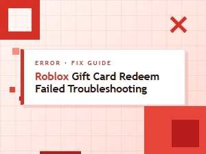 Troubleshooting Roblox Gift Card Redeem Errors